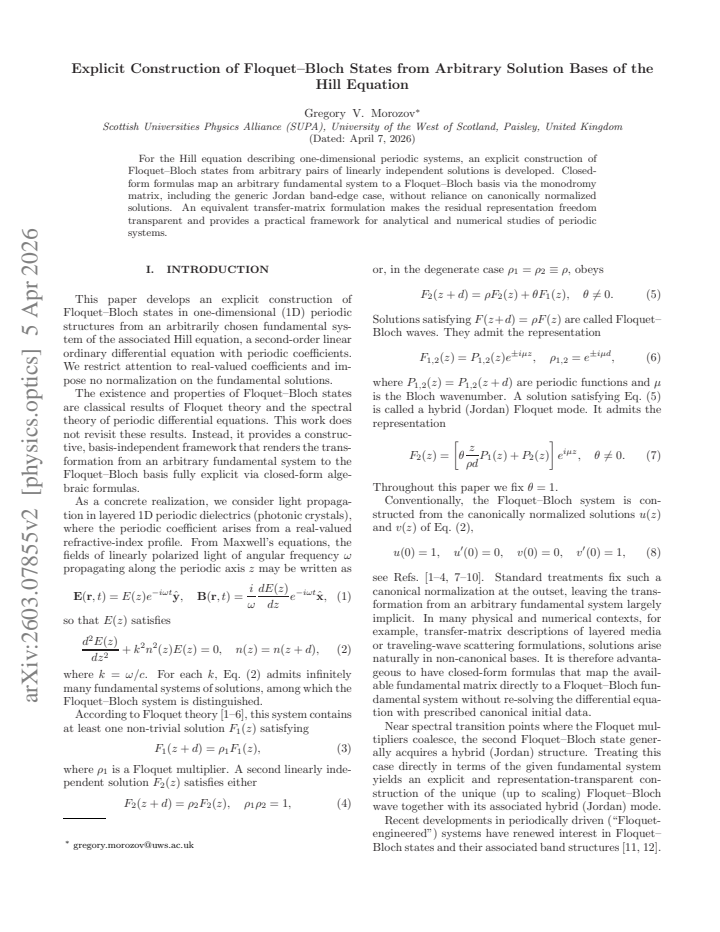 First page