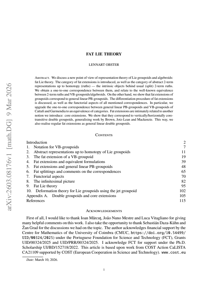 First page