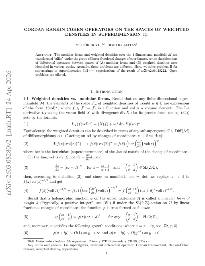 First page