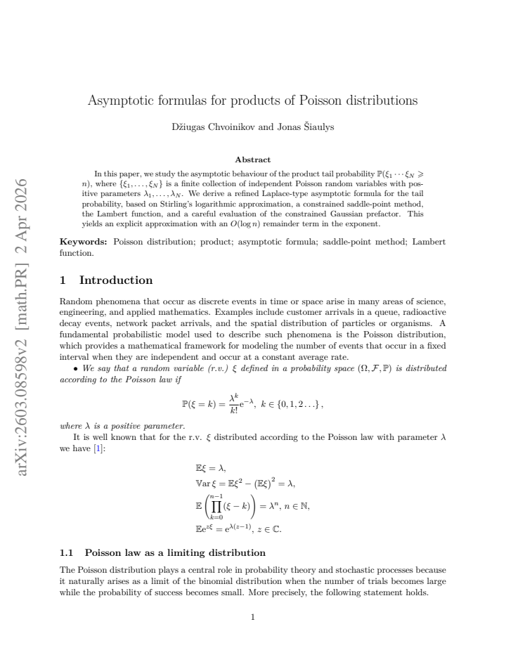 First page