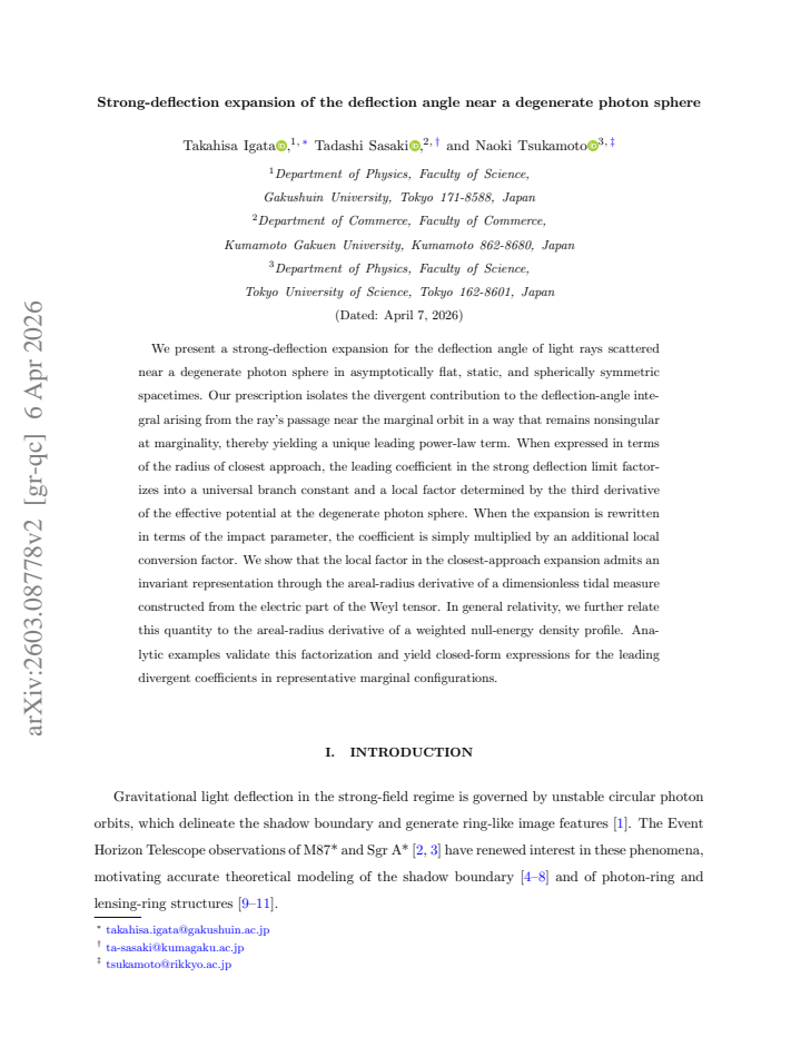 First page