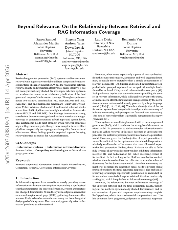 First page