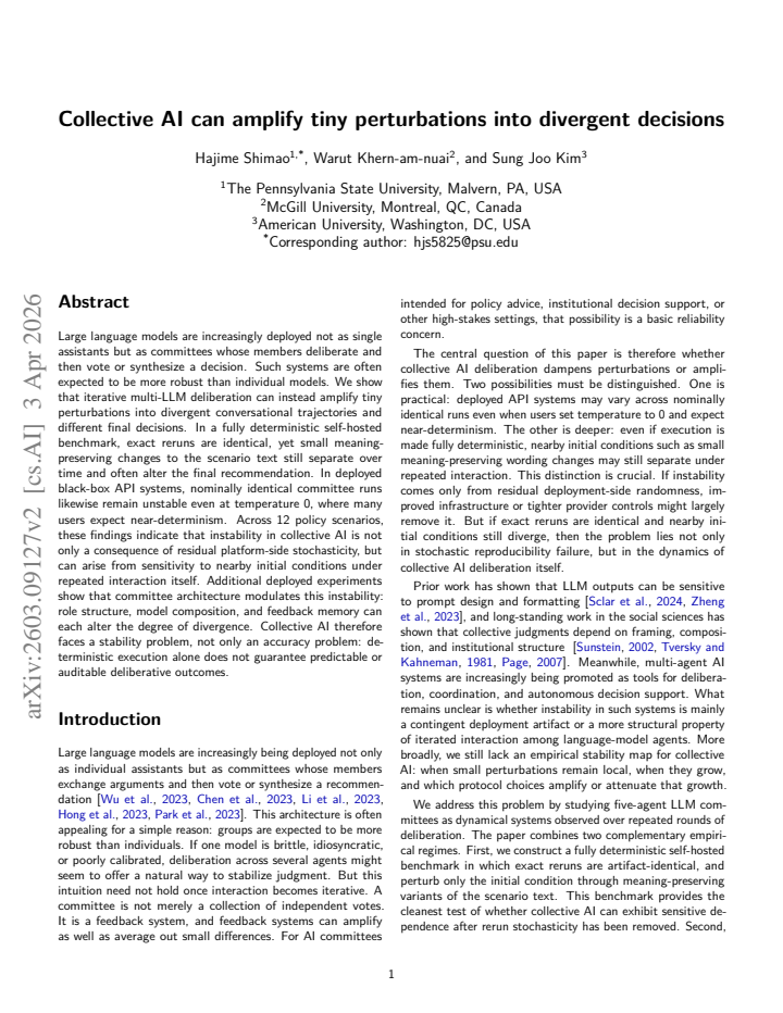 First page