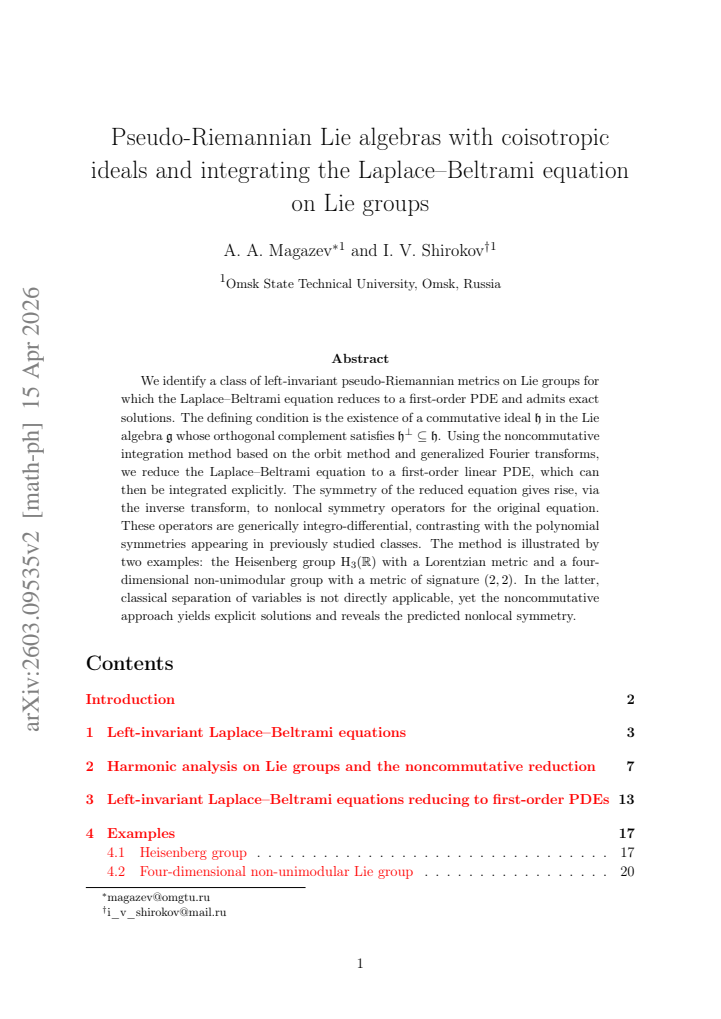 First page