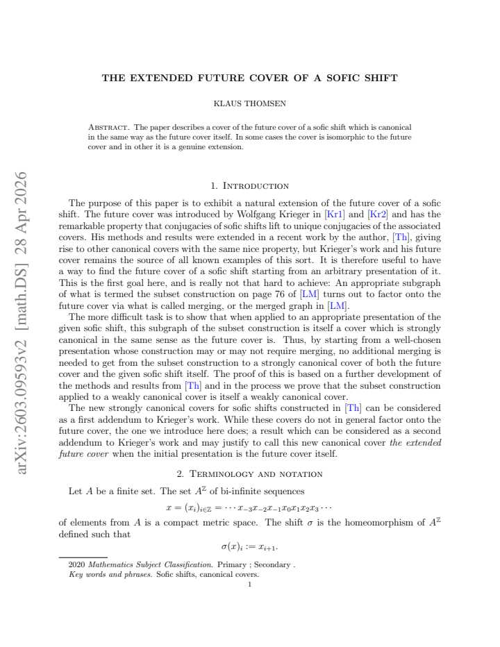First page