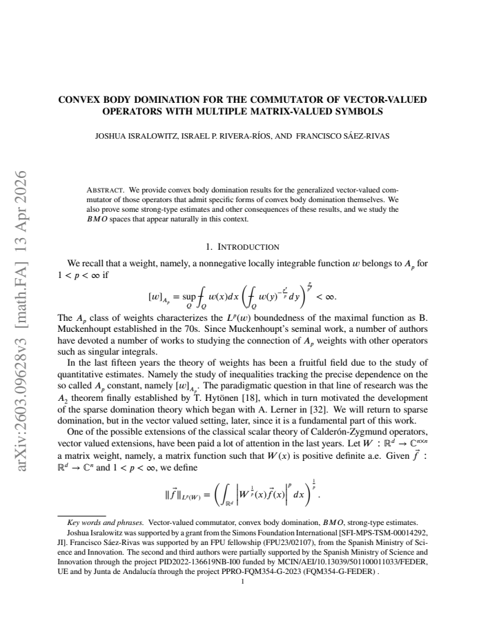 First page