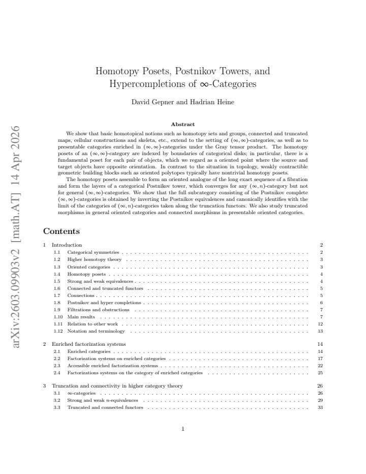 First page