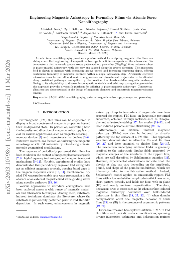 First page