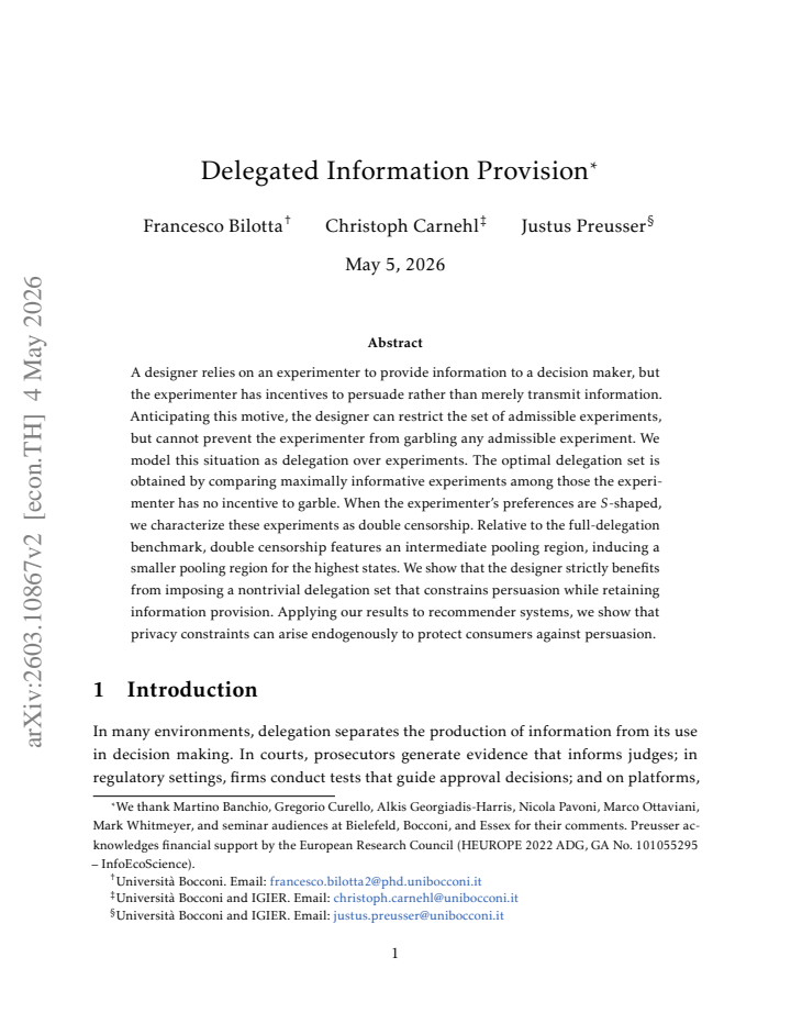 First page