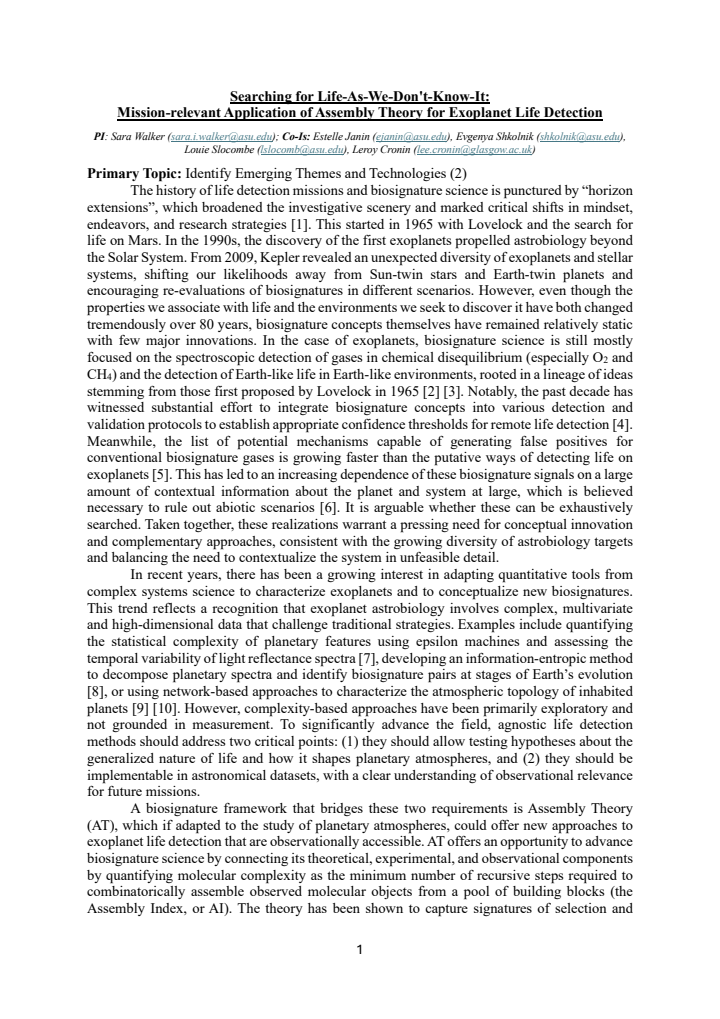 First page