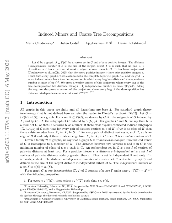 First page