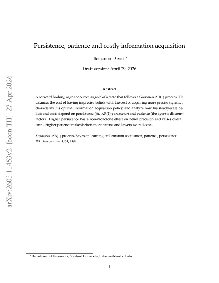 First page