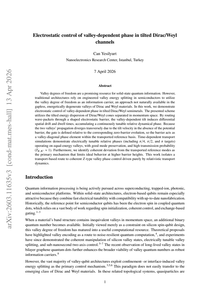 First page