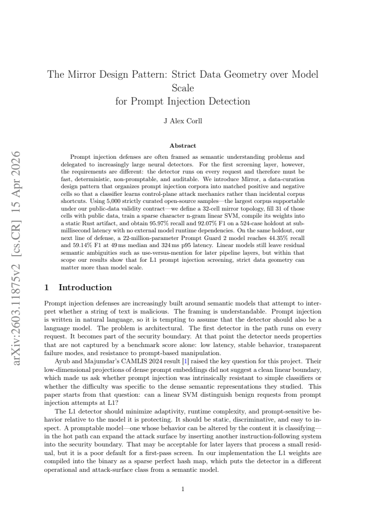 First page