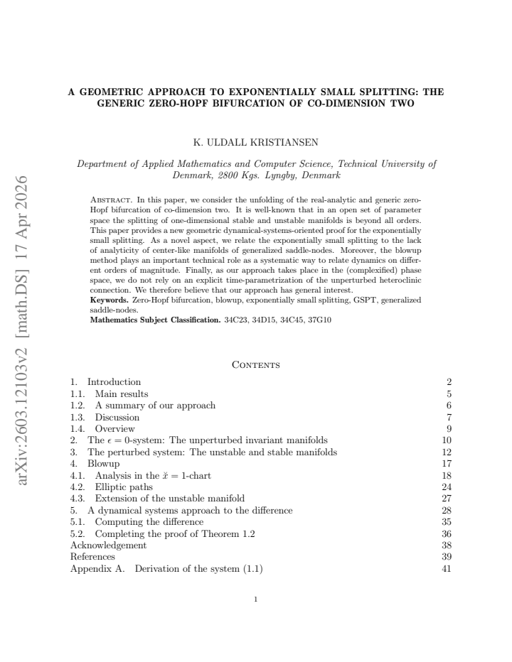 First page