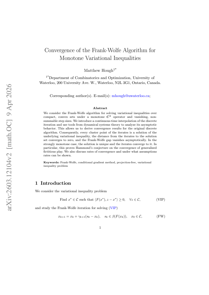First page