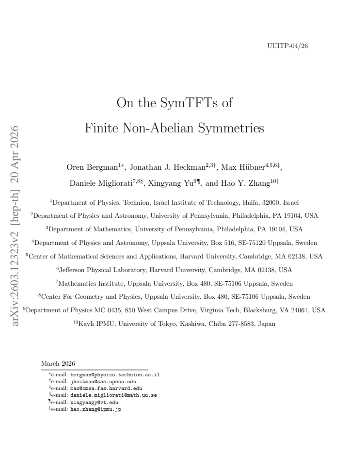 First page