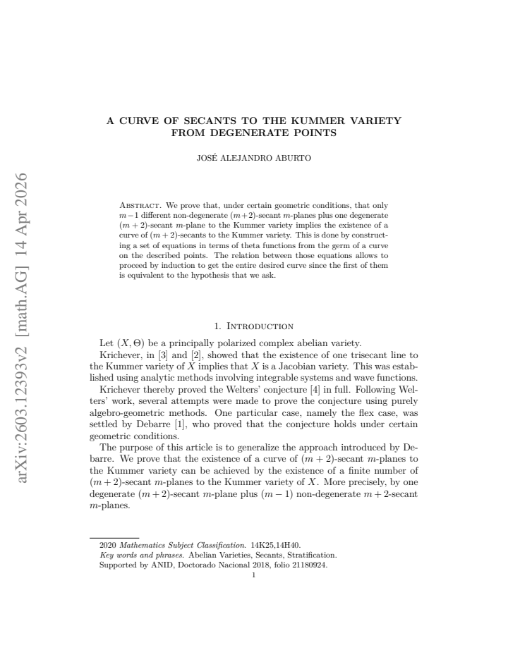 First page