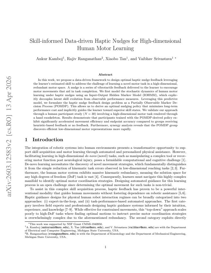First page