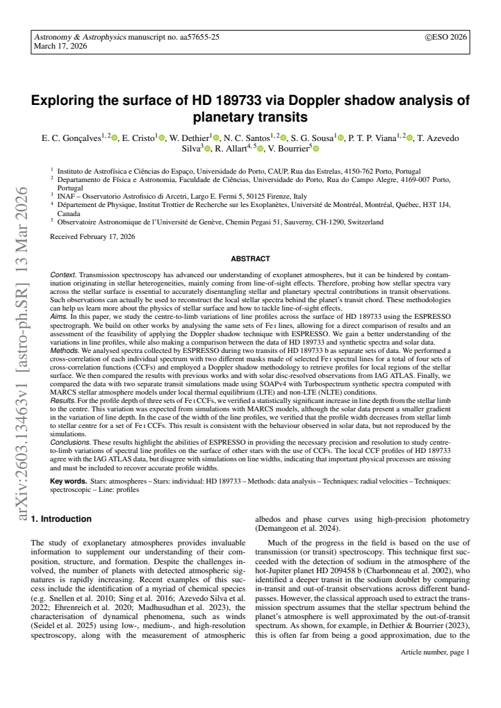 First page