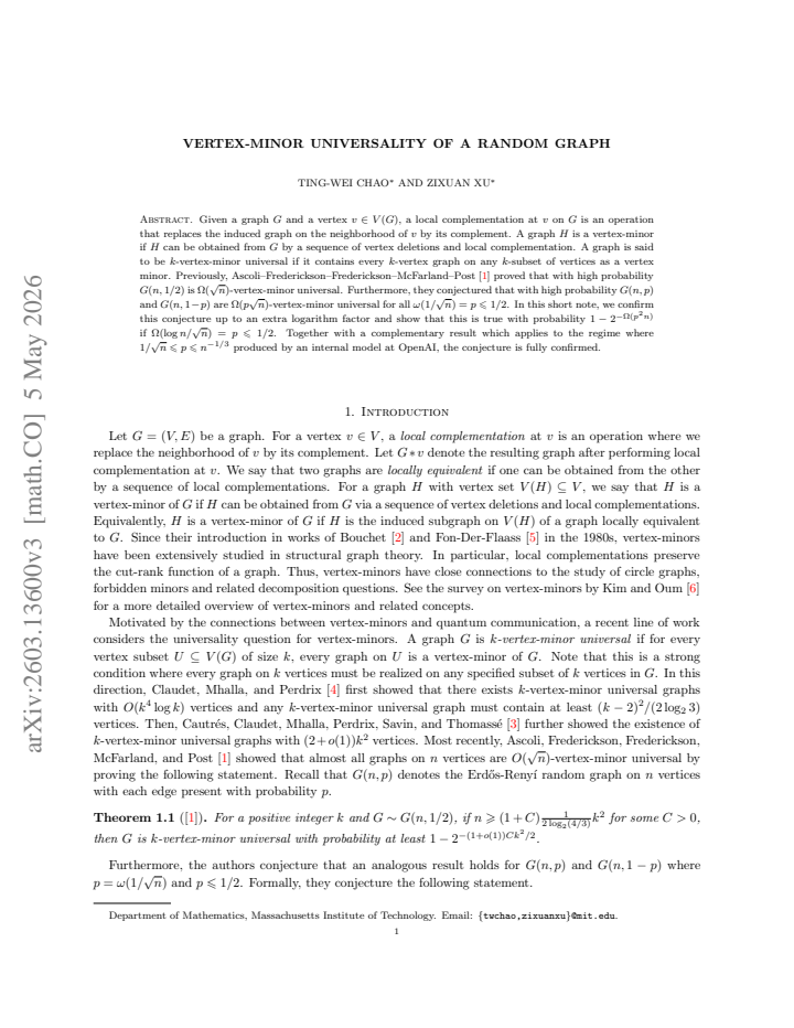 First page