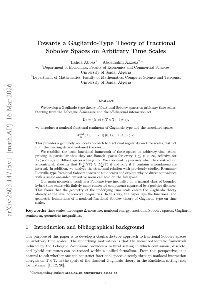 First page