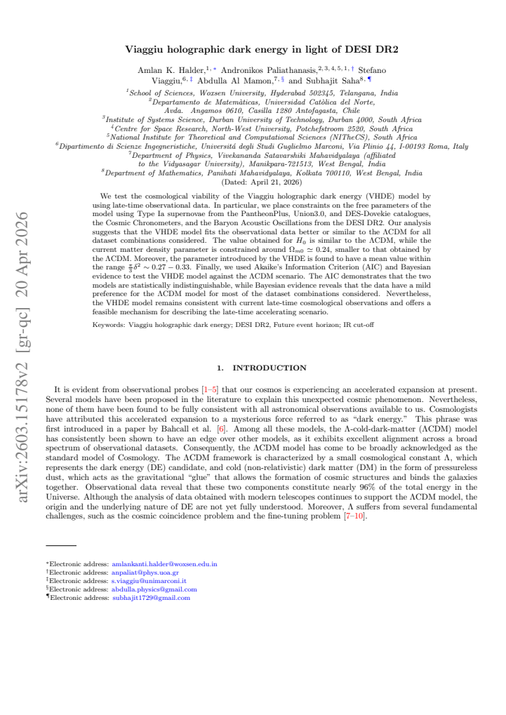 First page
