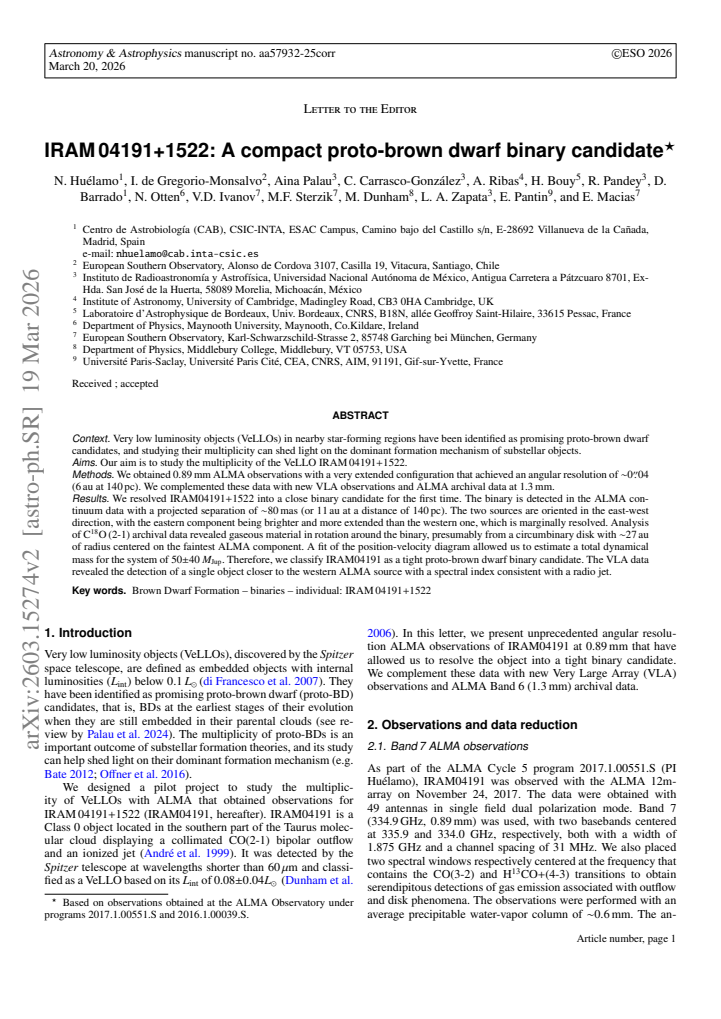 First page