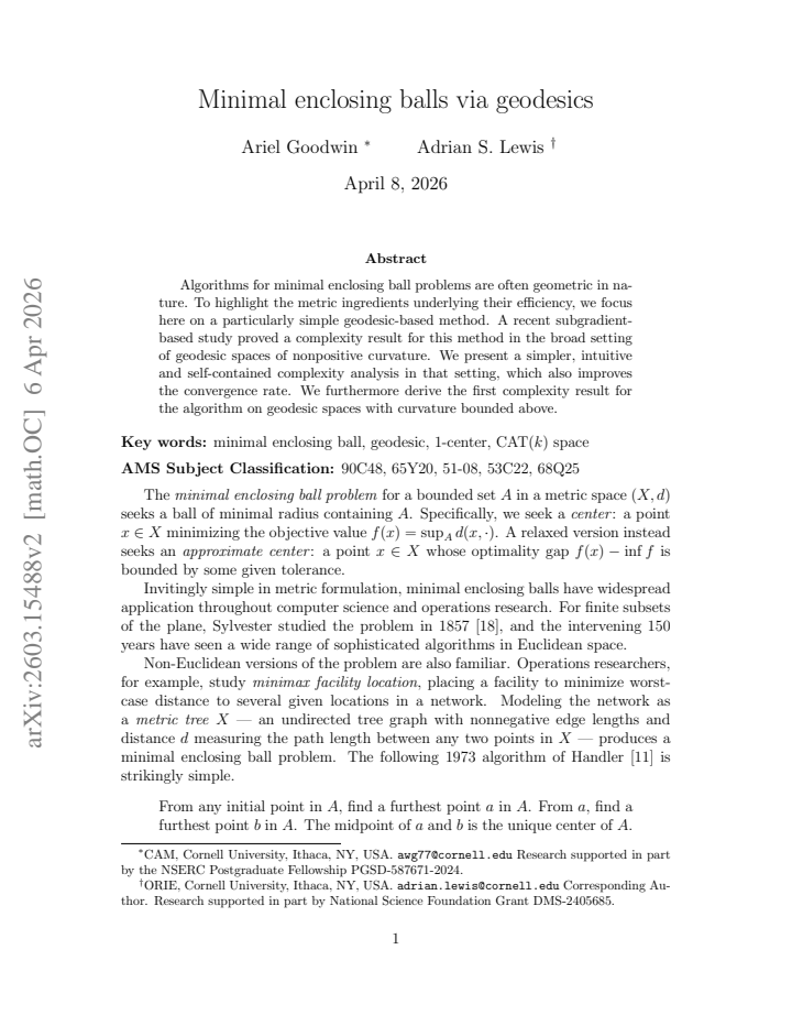 First page