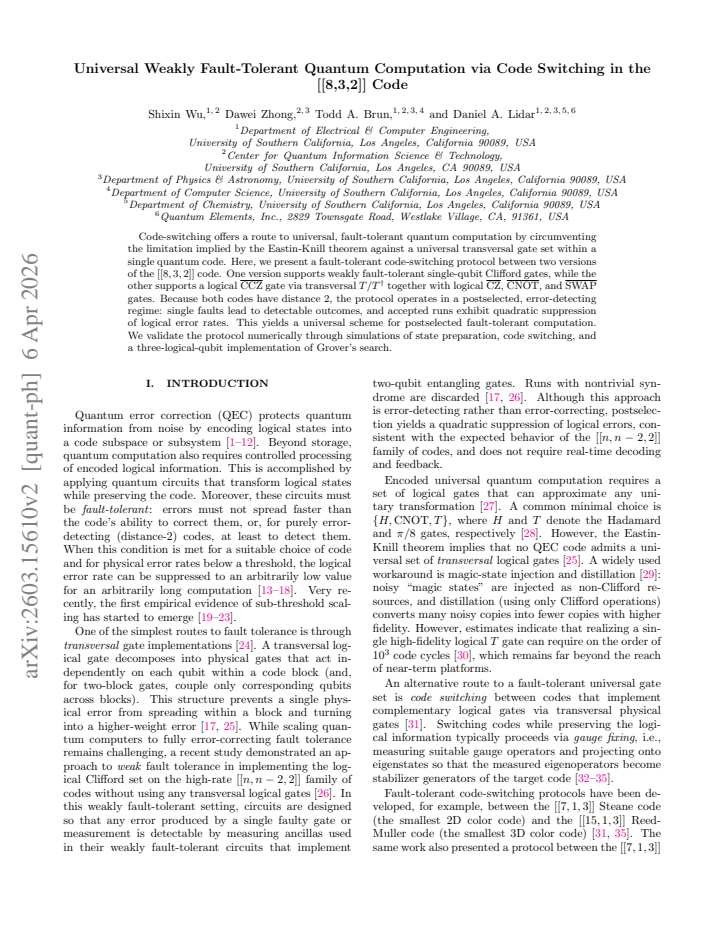 First page