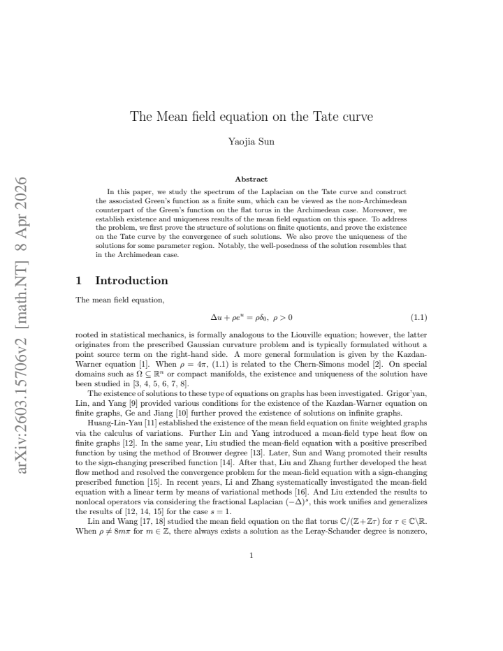 First page