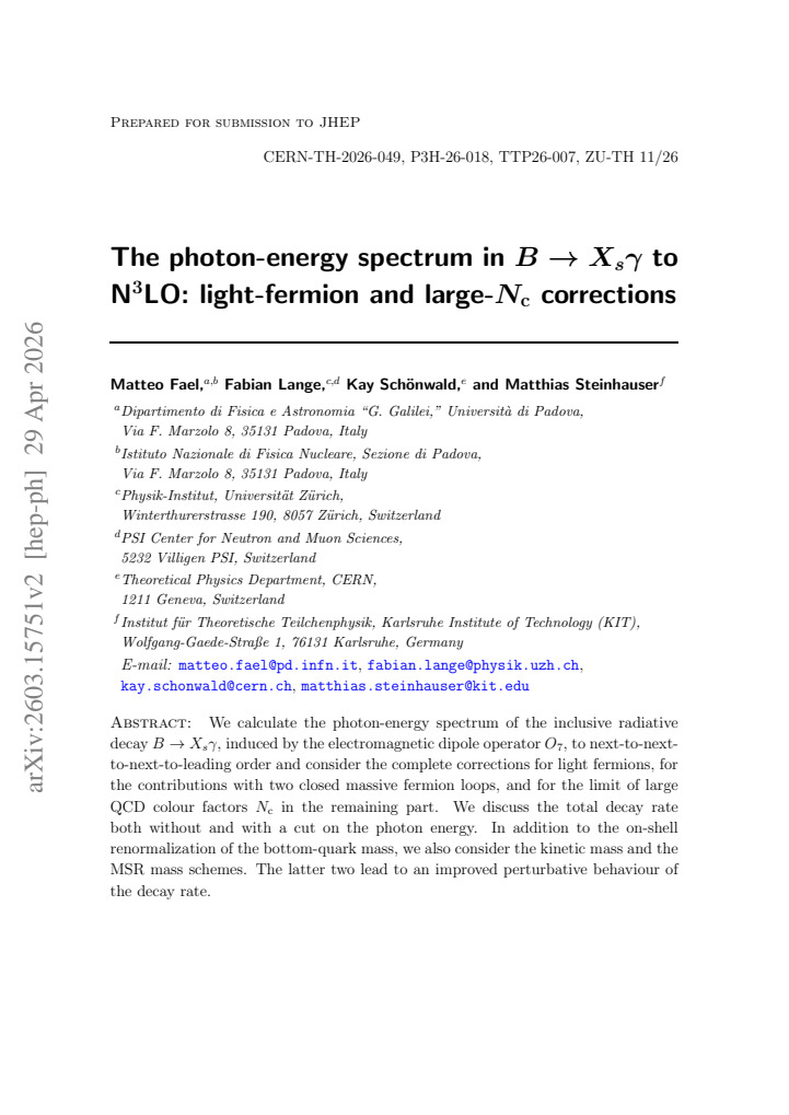 First page