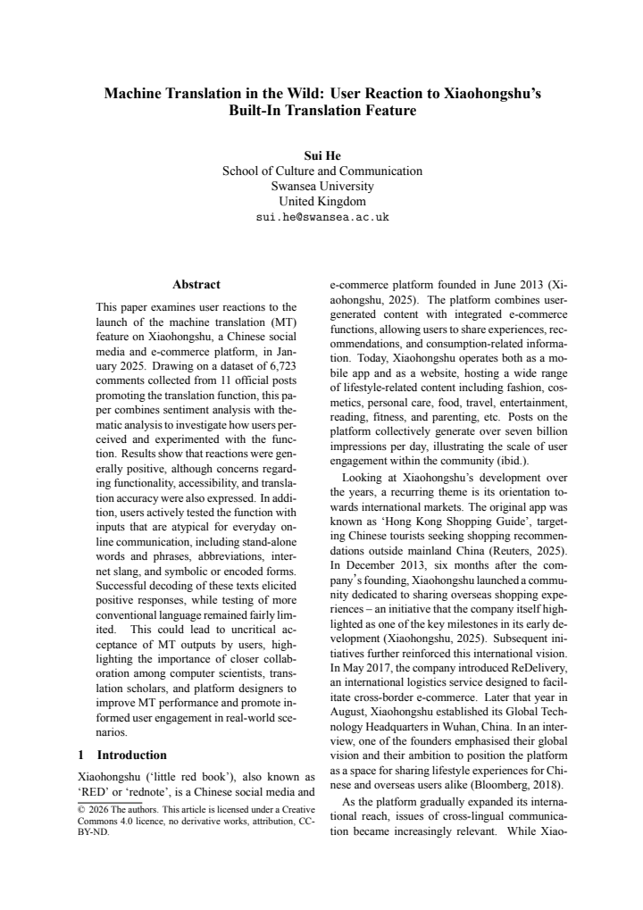 First page