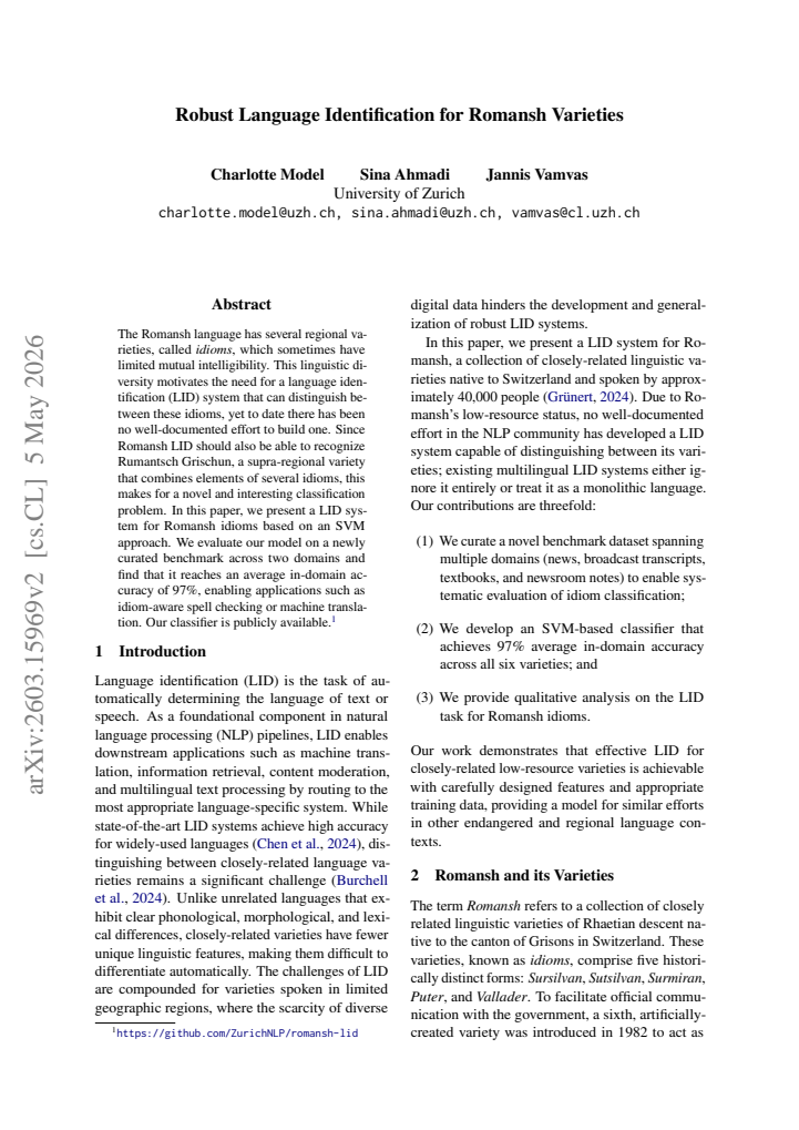 First page