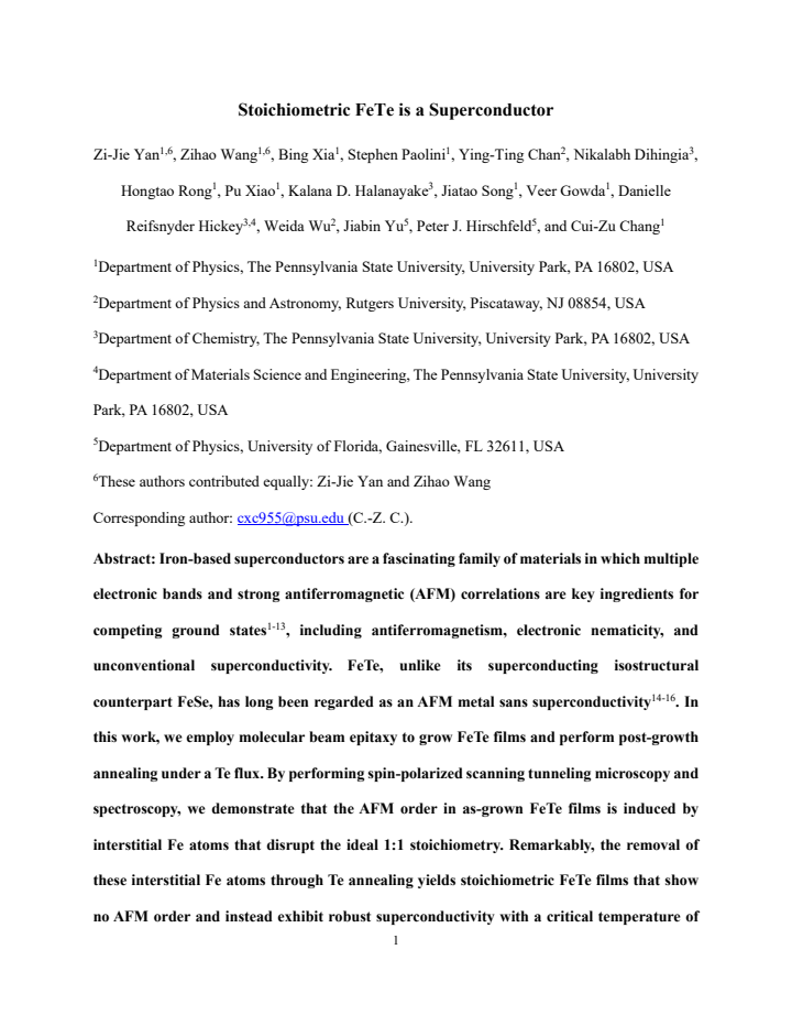 First page