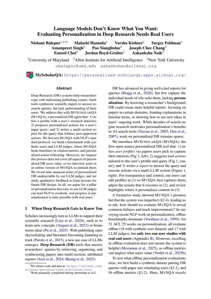 First page