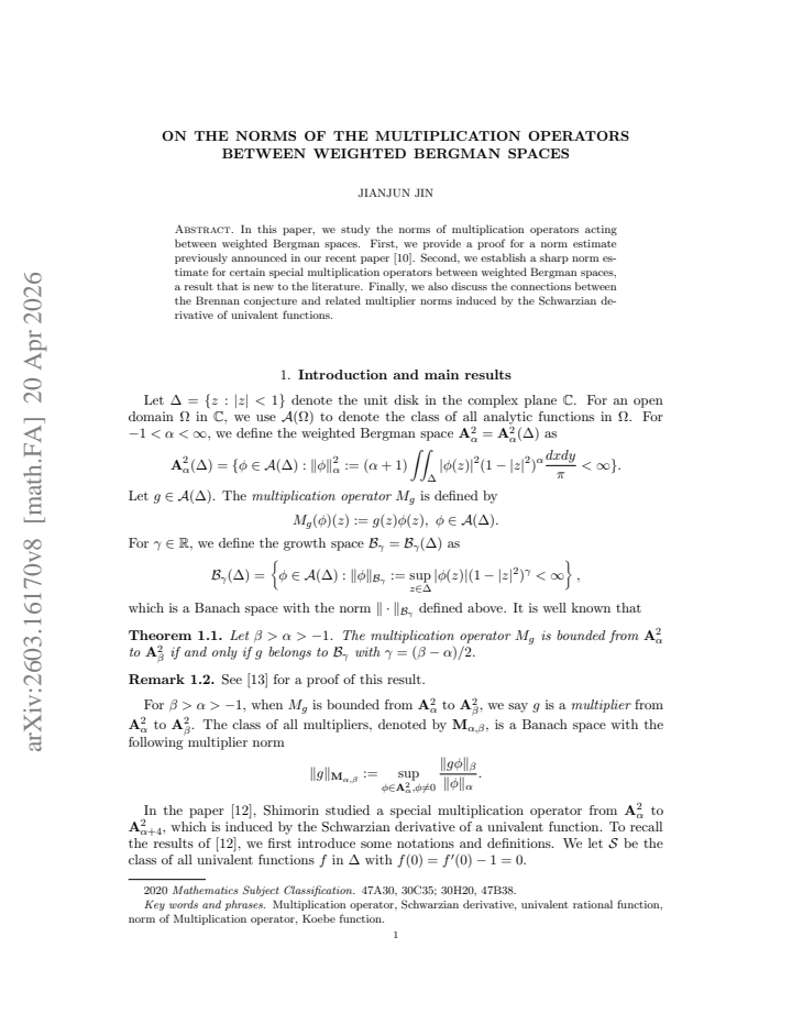 First page
