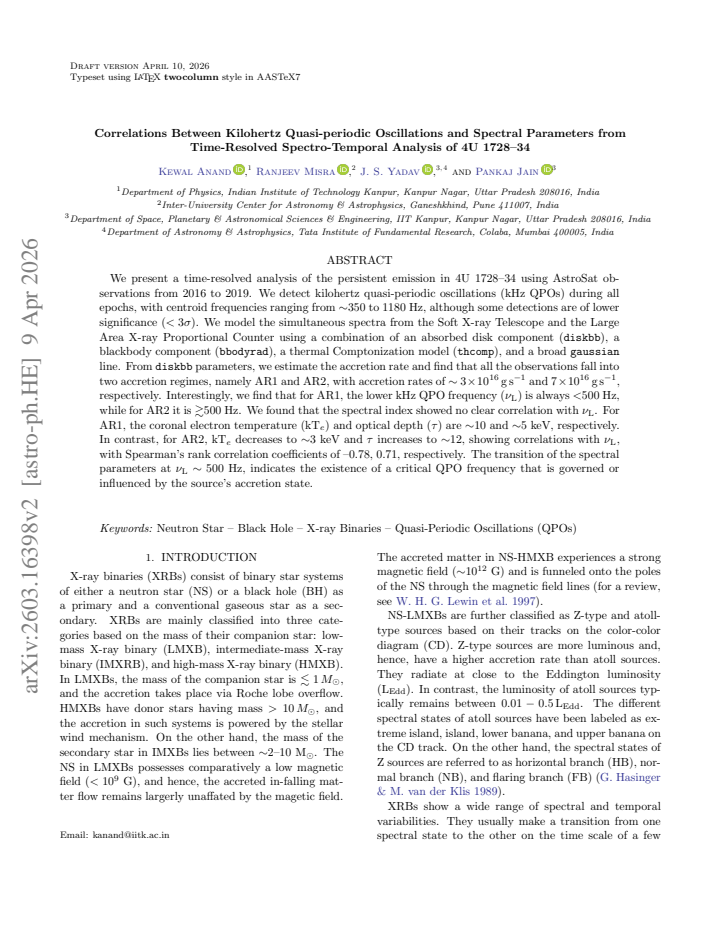 First page