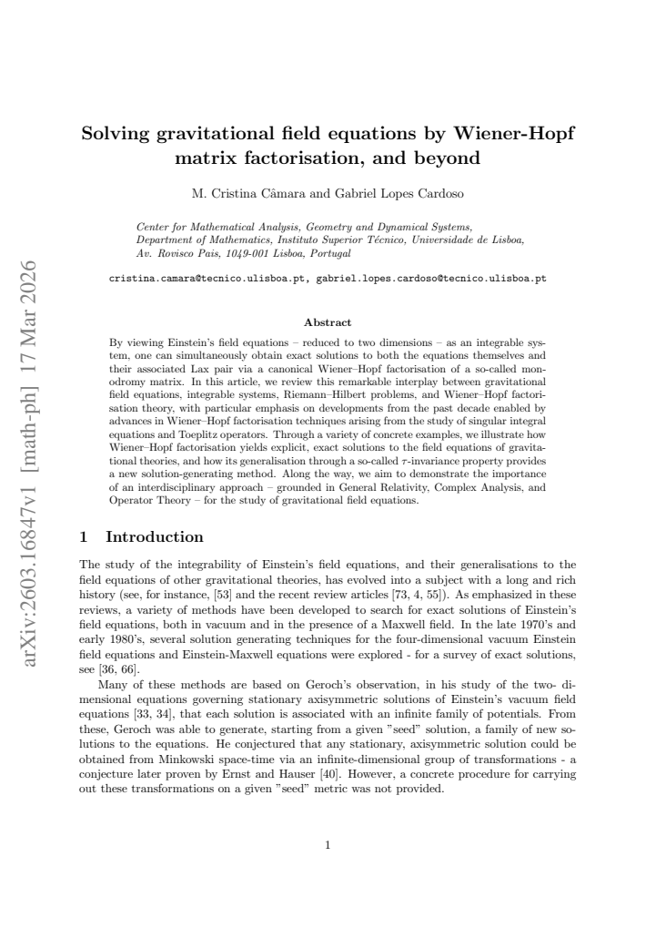 First page