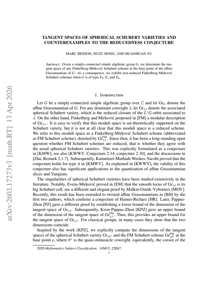 First page