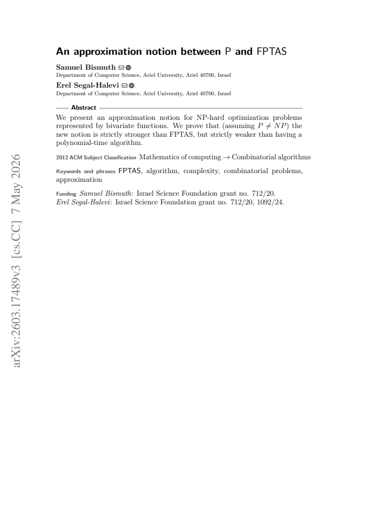 First page