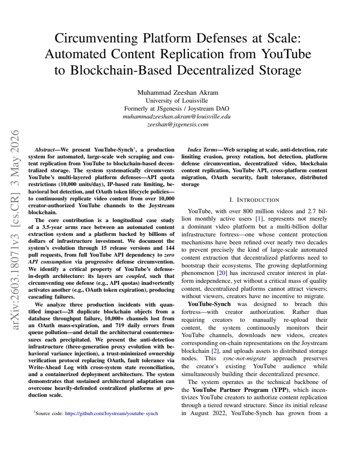 First page