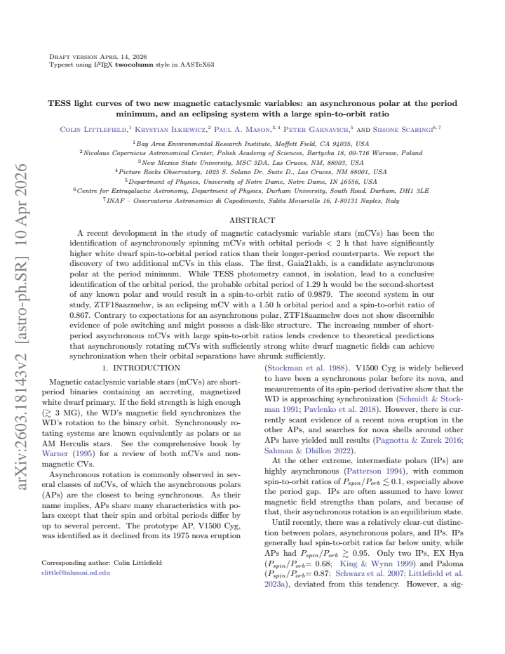 First page