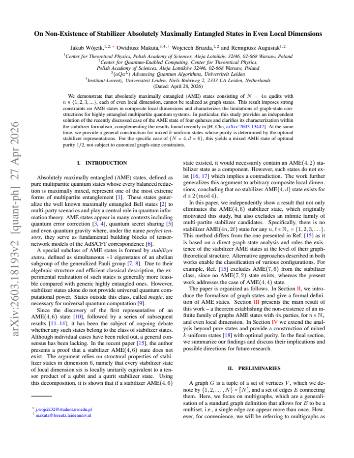 First page