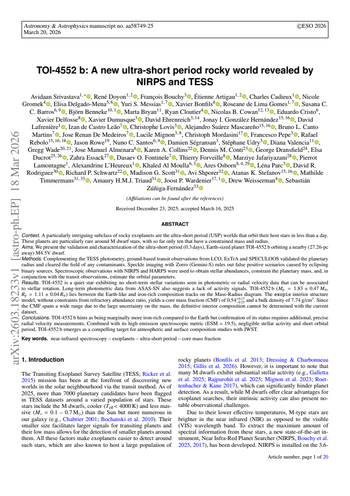 First page