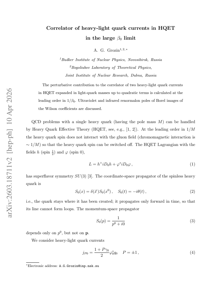 First page