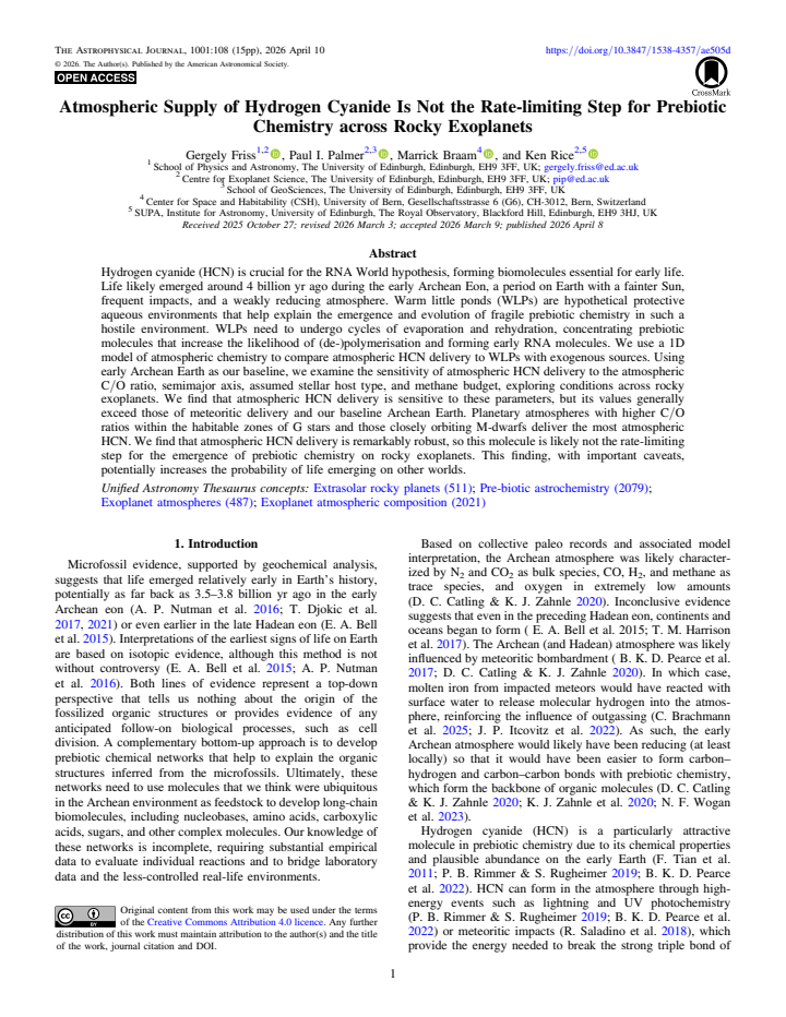 First page