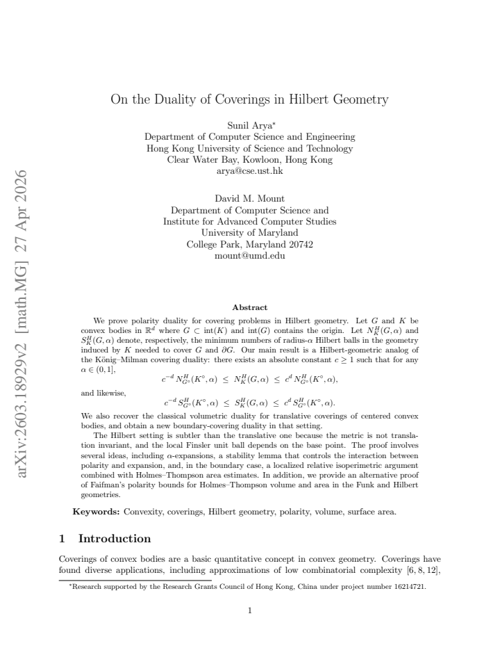 First page