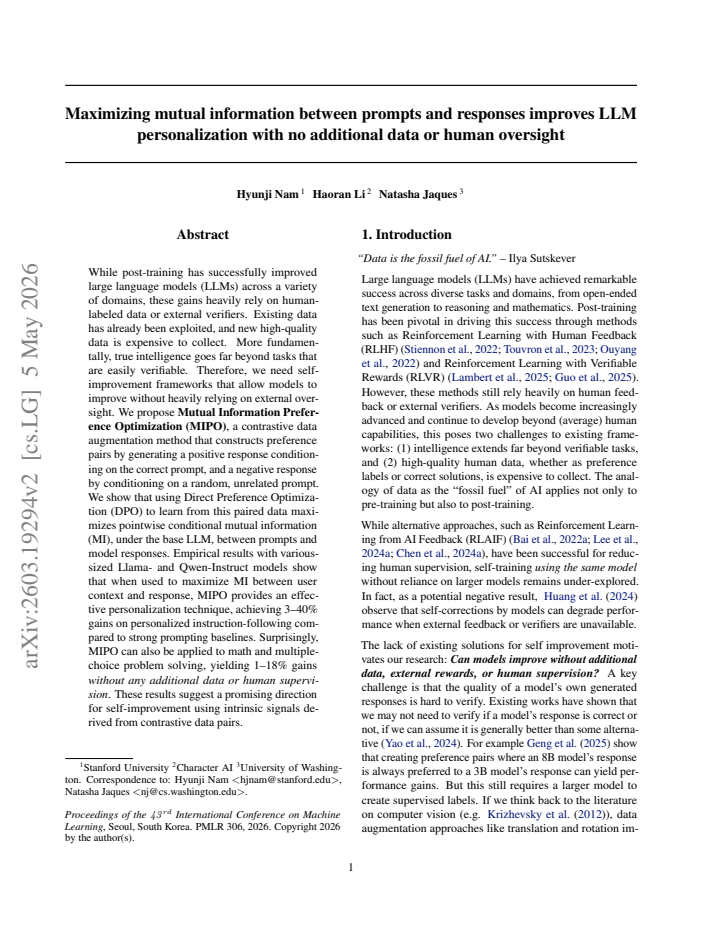 First page