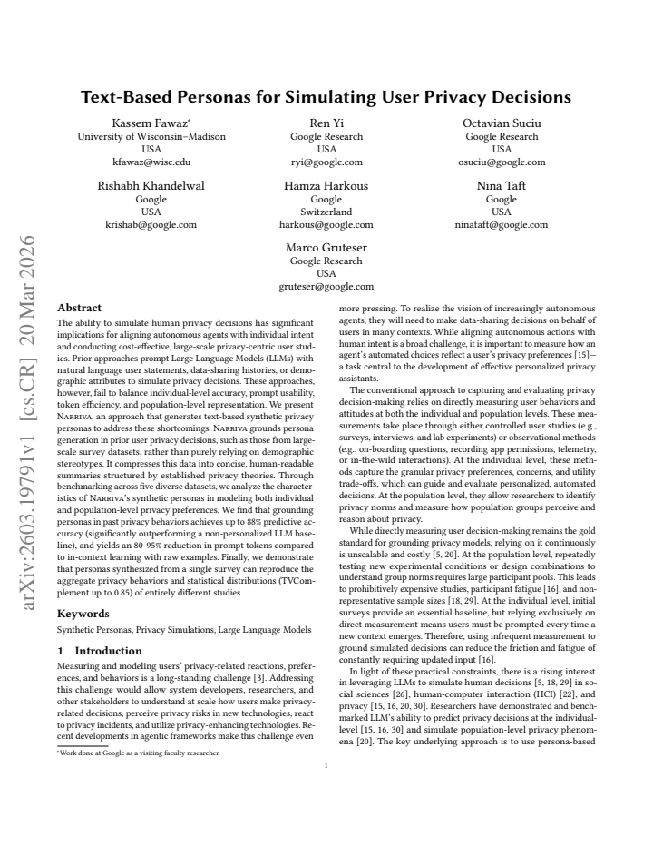 First page